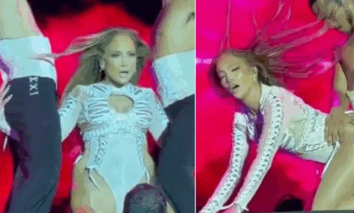 VIDEO/ Jennifer Lopez “kryqëzohet” nga fansat, improvizon skena intime në mes të koncertit