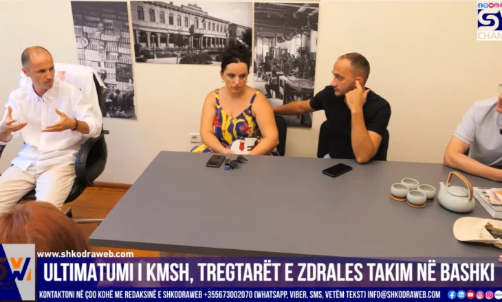 VIDEO – “Mbështetje në negociata me KMSH”, një përfaqësi e tregtarëve të Zdrales priten në Bashkinë Shkodër