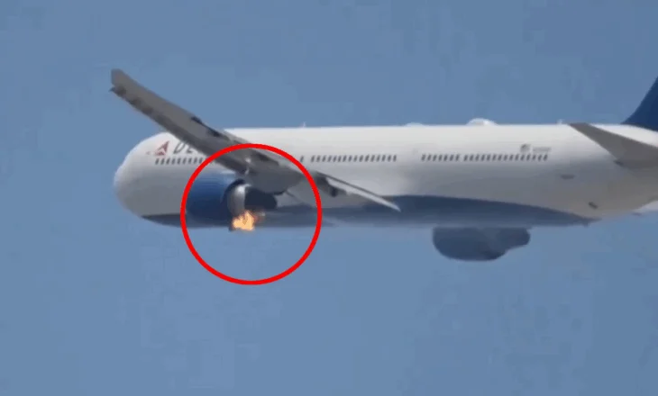 VIDEO/ Motori shpërtheu në flakë gjatë ngritjes, avion me 300 persona bën ulje emergjente në Los Angeles