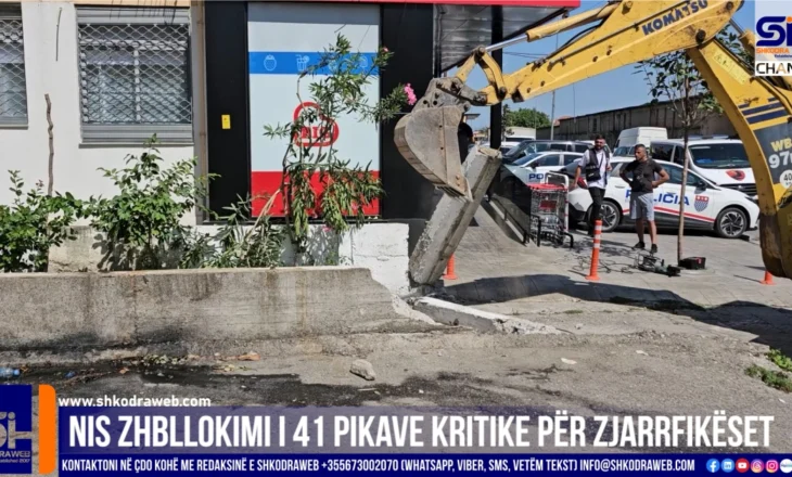 VIDEO – Pengesë për mjetet zjarrfikëse, shemben mure rrethuese në qytetin e Shkodrës…