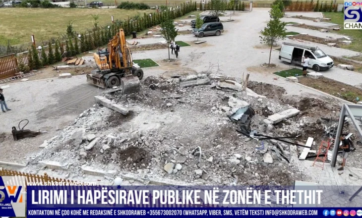 VIDEO – Vijon aksioni për lirimin e hapësirave publike në zonën e Thethit, goditet paligjshmëria…