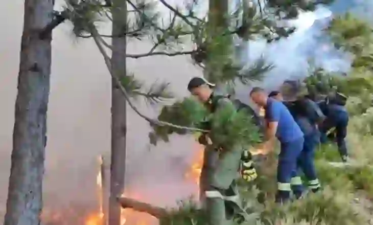 Vijon prej 2 ditësh zjarri në malin e Dukatit! Flakët rrezikojnë Parkun Kombëtar të Llogarasë