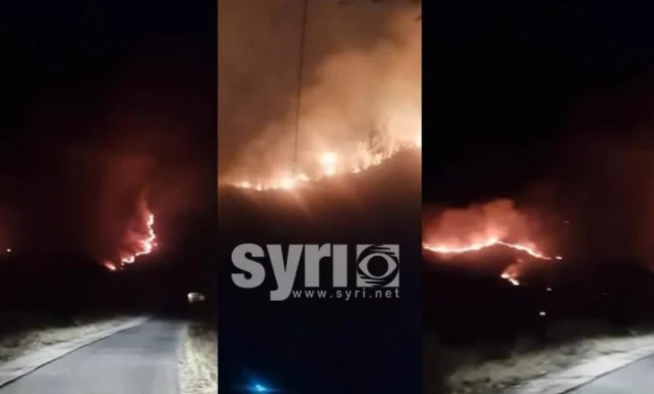 Vijon prej ditësh zjarri në Bashaj, Delvinë/ Flakët rrezikojnë zonën e mbrojtur të Piksit në Gjirokastër