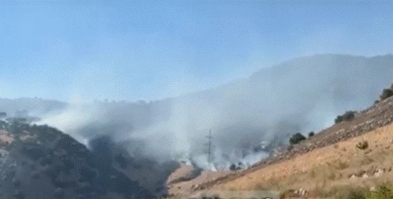 Vijon zjarri në Lukovë, helikopteri në ndihmë për shuarjen e flakëve, nuk rrezikohen banesat