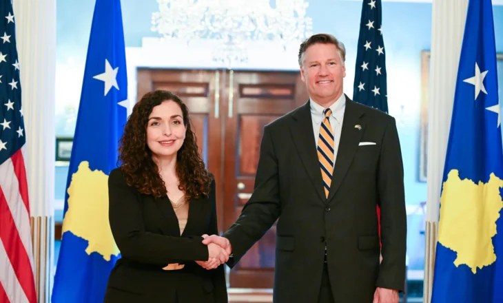 Vjosa Osmani takohet me zëvendëssekretarin e DASH: SHBA-ja ka miratuar vazhdimin e programit të MCC-së për Kosovën