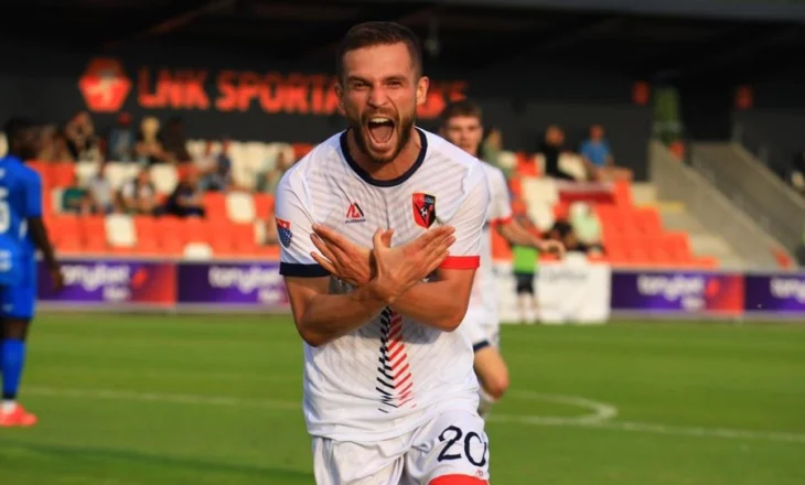Vllaznia fiton dhe fluturon në raundin e dytë të Conference League