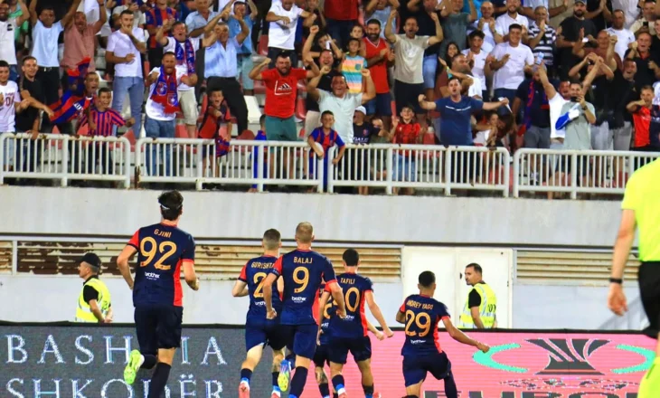 Vllaznia triumfon me përmbysje ndaj Vikingur, hedh një hap drejt kualifikimit