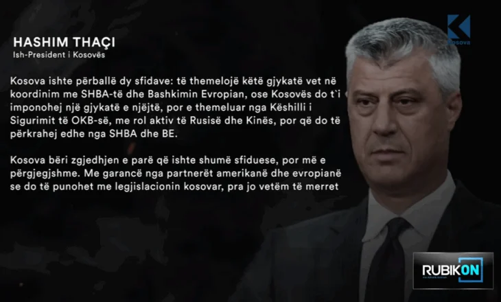 Votimi për Gjykatën Speciale? Hashim Thaçi: Themelimi nuk ishte disponim i individit por përgjegjësi