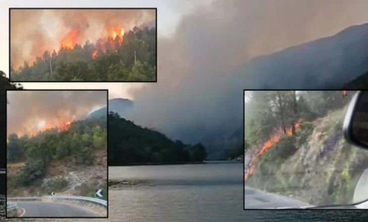 Zjarr i madh në Shkopet, digjen dy banesa rrezikohen të tjera