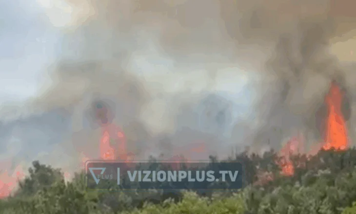 Zjarr në fshatin Zgërbonjë të Beratit