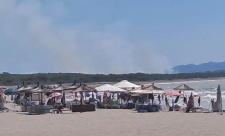 Zjarr në Rrushkull të Durrësit, flakët që iu vendosën mbeturinave përfshijnë ferrat pranë zonës së plazhit