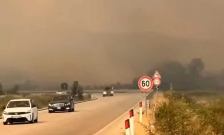 Zjarret në Delvinë/ Devijohet përkohësisht trafiku në drejtim të Qafës së Muzinës