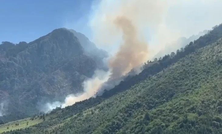 Zjarri në Dukat rrezikon Parkun Kombëtar të Llogarasë! Kërkohet ndërhyrje nga ajri