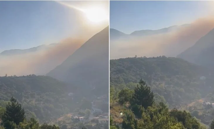 Zjarri në Dukat vijon prej një jave, dërgohet helikopteri i Forcave të Armatosura për ndërhyrje nga ajri