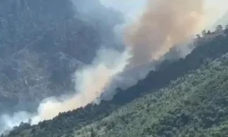 Zjarri në Shkopet përhapet me shpejtësi! Flakët afrohen rrezikshëm drejt Mirditës