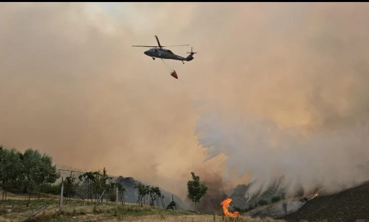 30 vatra zjarri aktive në të gjithë vendin, 5 helikopterë në terren