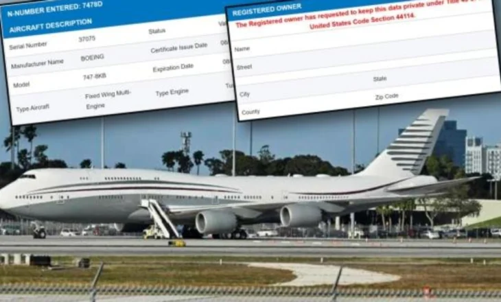 Air Force One, misteri i Boeing 747 të Katarit dhuruar Trump-it: Nuk dihet kush është vërtet pronari
