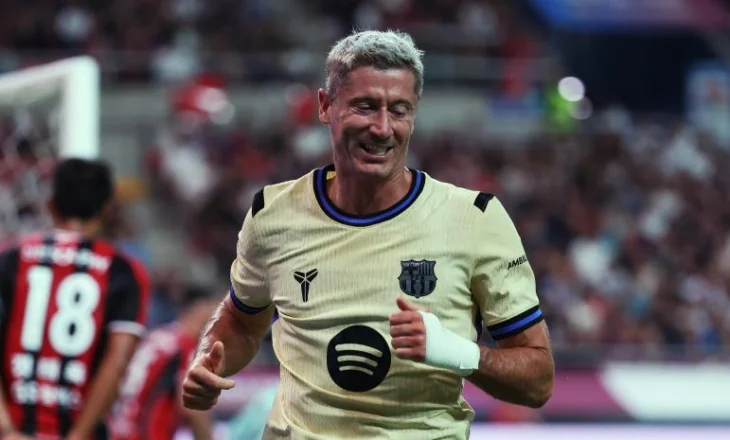 Alarm te Barcelona / Lewandowski humb trofeun “Joan Gamper”, në “bokse” edhe Dani Olmo