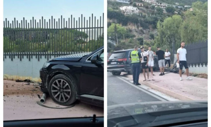 Automjeti humbet kontrollin, përfundon në rrethimin e vilës qeveritare në Vlorë