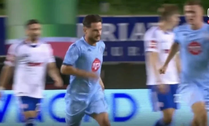 Dejvu Bregu shënon gol spektakolar ndaj Hajduk Split (VIDEO)