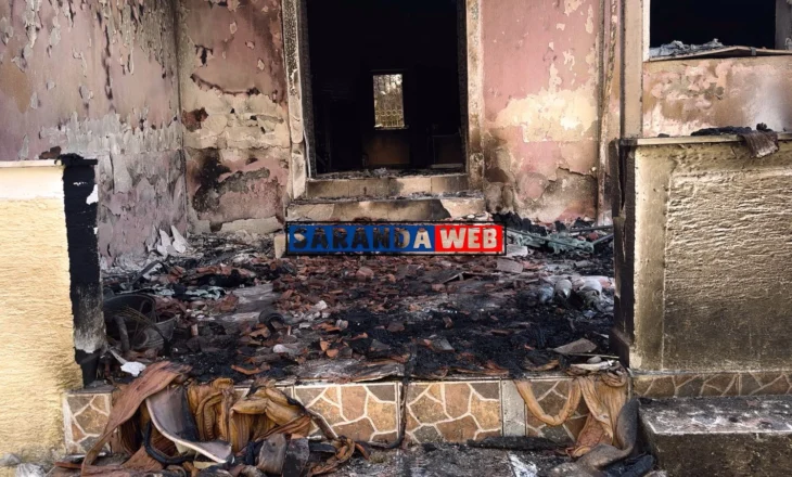 Delvinë – Zjarri djeg shtëpinë e një polaku – VIDEO