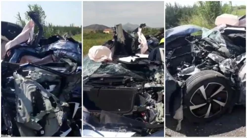 Detaje nga aksidenti me 1 të vdekur dhe 3 të plagosur në Shkodër, kamioni përplasi dy automjete, trupi i viktimës ende në mjet 