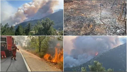 Digjet Shqipëria, zjarre të fuqishme në Syrin e Kaltër, Finiq, Poliçan, Gramsh, Krujë e Fushë-Arrëz, evakuime dhe…