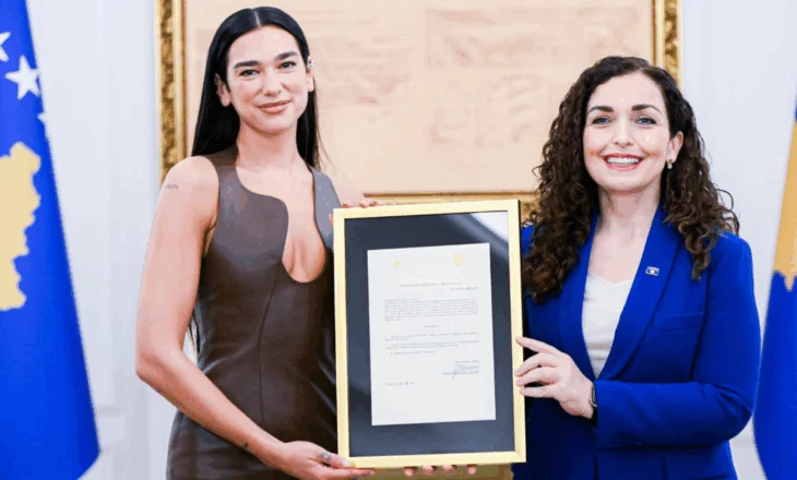 Dua Lipa bëhet shtetase e Republikës së Kosovës