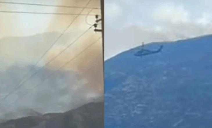Dy vatra zjarri në Vlorë, rrezikohen banesat në Selenicë, nis ndërhyrja me helikopter