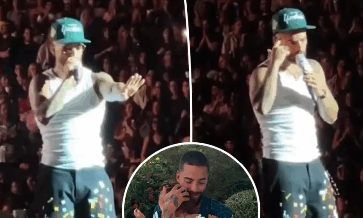 Fëmija1-vjeç me nënën në koncert, Maluma ndërpret performancën: Po e tund sikur të ishte lodër