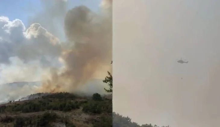 Finiq/ Vatër e re zjarri mes Dërmishit dhe Rumanxës, rrezikohen banesat