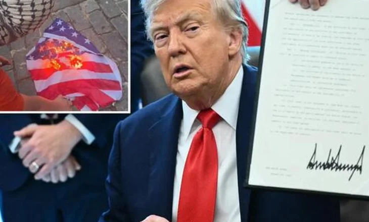 Flamuri amerikan mbi gjithçka! Trump firmos urdhër ekzekutiv: Burg për këdo që e djeg!