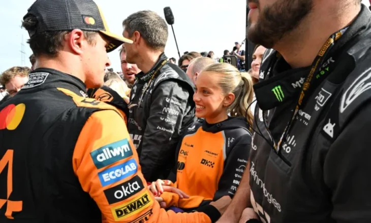 FOTO/ Tradhtoi Joao Felix për pilotin e Formula 1. Norris dhe Margarida, romanca rindizet me triumf në Hungari