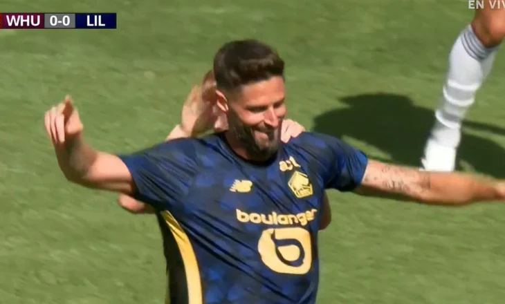 Giroud si në kohët e vjetra, francezi merr duartrokitjet e gjithë tifozëve me supergolin e tij (video)