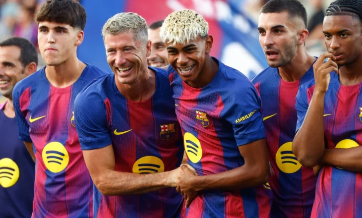 Gola dhe spektakël, Barcelona i jep leksione Como-s së Fabregas dhe fiton trofeun “Joan Gamper” (video)