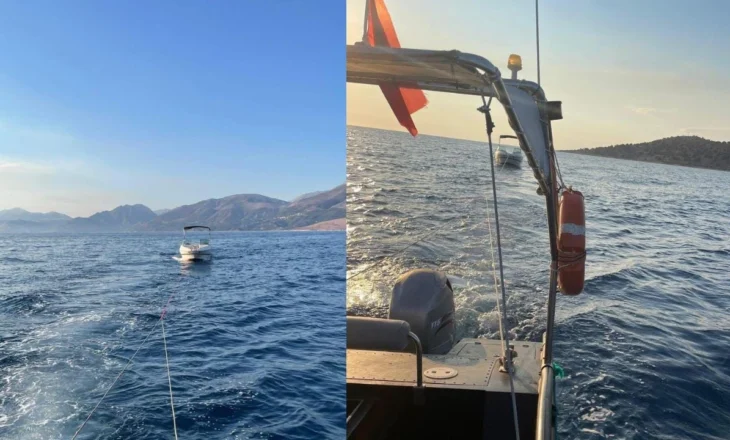 Gomonia pëson defekt në det, turistët bllokohen në Gjirin e Kakomesë