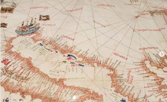 Harta e rrallë e vitit 1455 ku Shqipëria dhe Ballkani quhej me emrin e heroit kombëtar shqiptar, Gjergj Kastrioti Skënderbeut