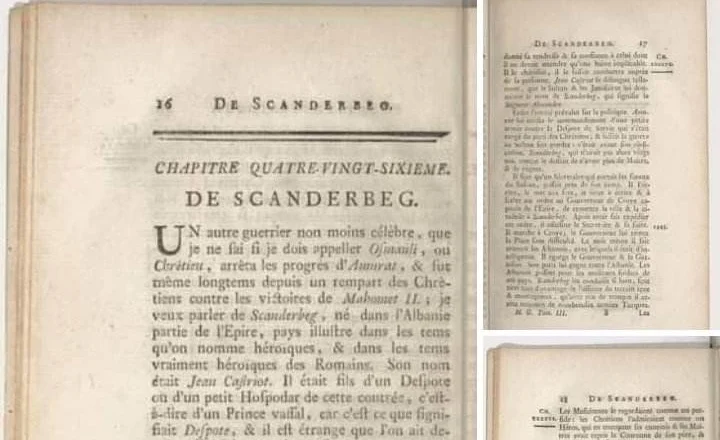 Histori për Skënderbeun nga Volteri, filozof francez