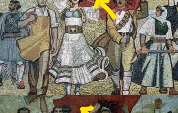 Historia e Mozaikut te Tiranës që ju hoq ylli në flamur: A duhet retushuar historia? 