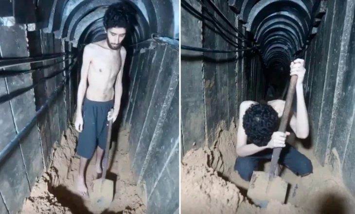 Horror me videon e Hamasit/ Pengu hap varrin e tij në një tunel: Po vdes, nuk kam ngrënë prej ditësh!