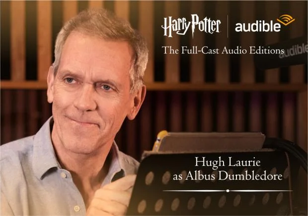 Hugh Laurie në rolin e Albus Dumbledore në “Harry Potter: Audiobook Edition – Complete Cast”