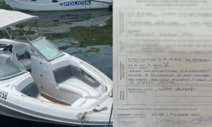 Kaluan vijën kufitare në mënyrë të paligjshme, bllokohet skafi me 7 persona në Pogradec