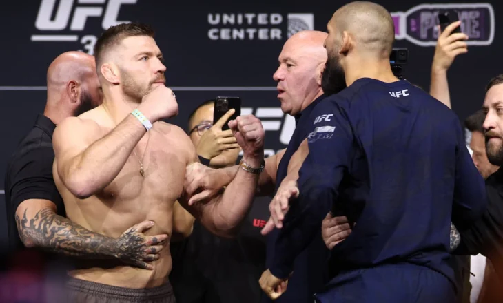 Kaos në takimin “ballë për ballë” mes Du Plessis dhe Chimaev, ndërhyn Dana White (video)