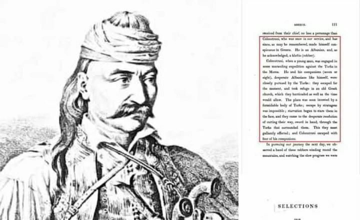 Kolokotroni dhe trimëria e tij prej shqiptari