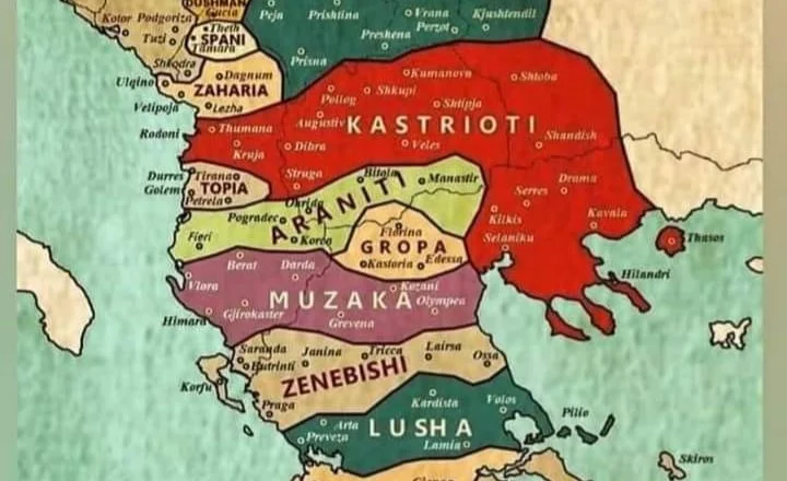 Krijimi i Principatave Arbërore në Mesjetë