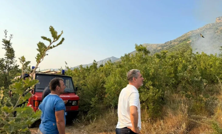 Kryebashkiaku Dredha: Forcat zjarrfikëse janë në punë për shuarjen e zjarrit në Tragjas