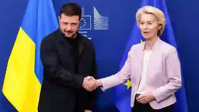 “Kufijtë nuk mund të ndryshohen me forcë!”, çfarë thanë Von der Leyen dhe Zelensky pas takimit në Bruksel