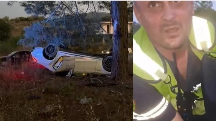 Ky është polici “hero”, shpëtoi tre të rinjtë nga aksidenti tragjik (VIDEO)