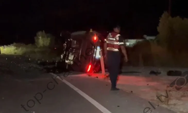 Makina përmbys, pamje nga aksidenti i rëndë në Sarandë! Viktimat 20 dhe 22 vjeçe ishin motra