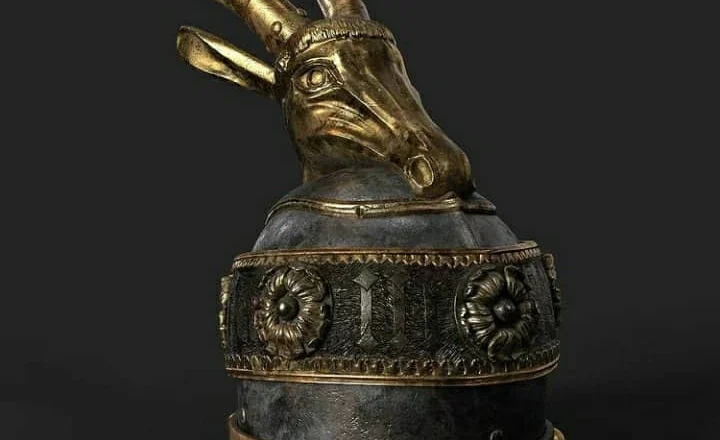 Mbishkrimi në helmetën e Gjergj Kastrioti Skënderbeut